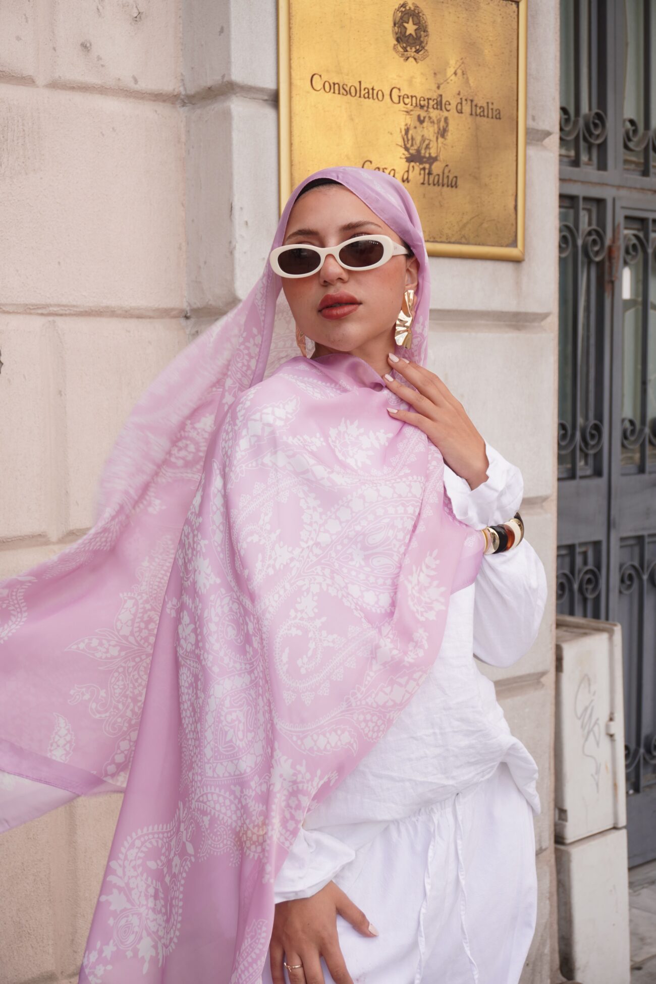 Havai Şal Serisi- 469-001- V-15 - Eflatun - Görsel 2