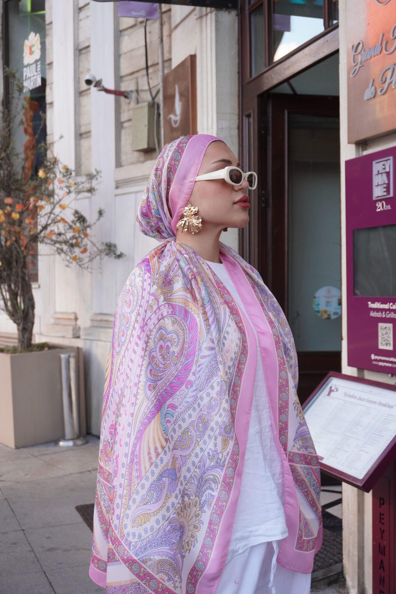 New Zuhur Şal Serisi- 469-002- V-10 - Gelin Çiçeği - Görsel 5