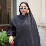 Valentino Çift Taraflı İtalyan Pamuk İpek Şal 44117 - Siyah