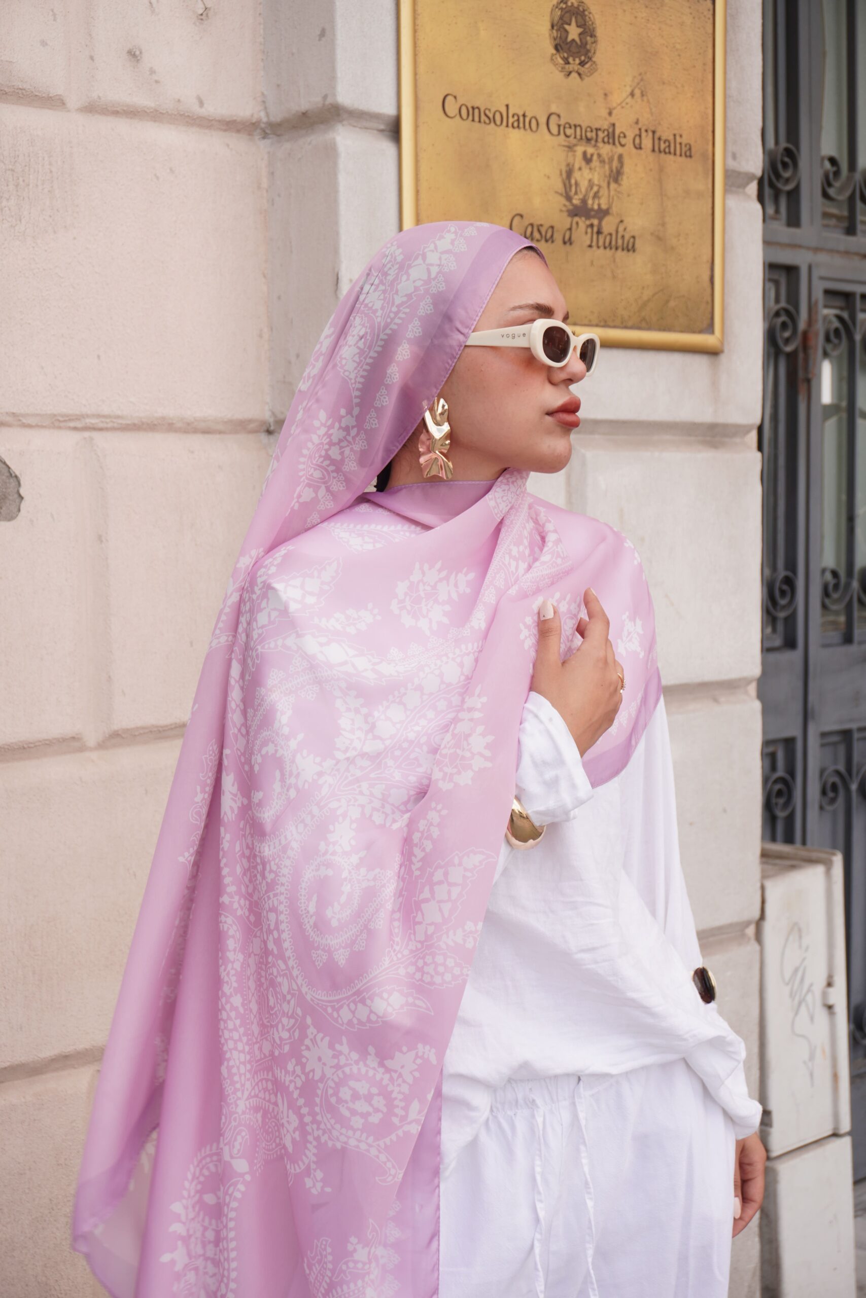 Havai Şal Serisi- 469-001- V-15 -  Eflatun