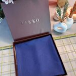 Vakko Desen Pamuk İpeksi Jakar Şal-53354-Lacivert