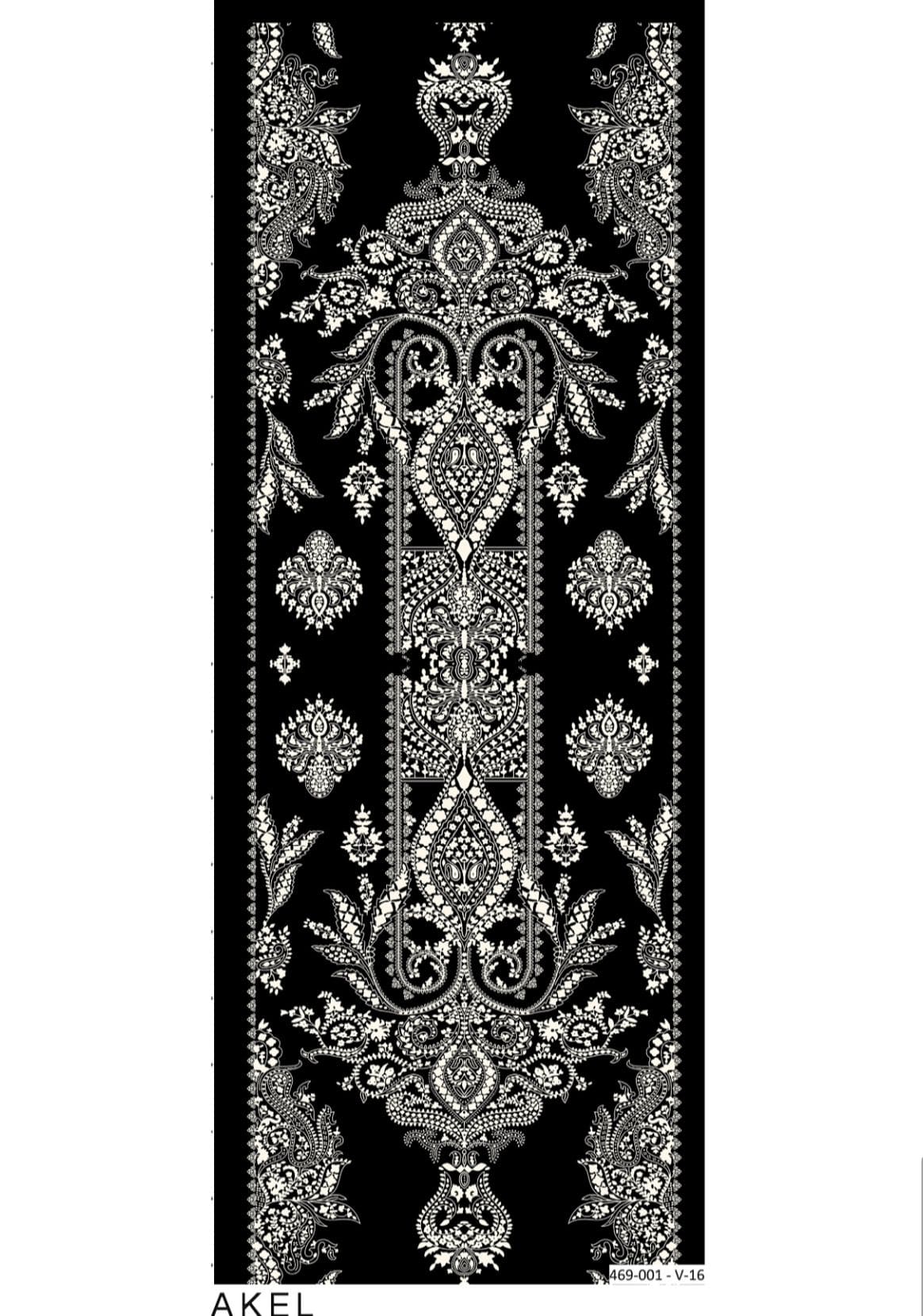 Havai Şal Serisi- 469-001- V-16 - Siyah - Görsel 5