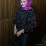 Aura Payetli Saten Ceket CKT100264 - Siyah