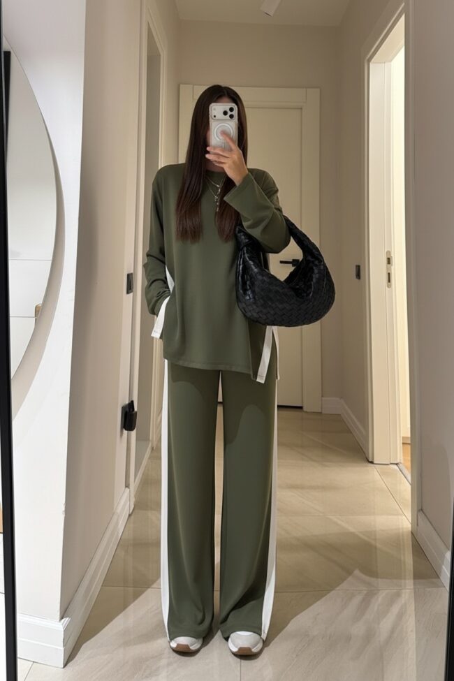 Alto Oysho İkili Takım TK100402 - Haki