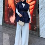 Vatka Detaylı Yelek (Kemer Hediyeli)  DŞ100298 - Lacivert