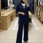 Premium Cep Fermuarlı Oysho İkili Takım TK100300  - Lacivert