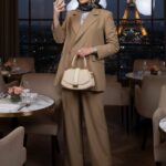 Simon Blazer Düğmeli Ceket -Pantolon İkili Takım TK100284  - Camel