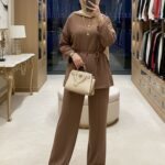 Oysho Bağlamalı İkili Takım TK100240 - Kahve