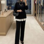 Oysho Premium Bağlamalı İkili Takım TK100240 - Siyah