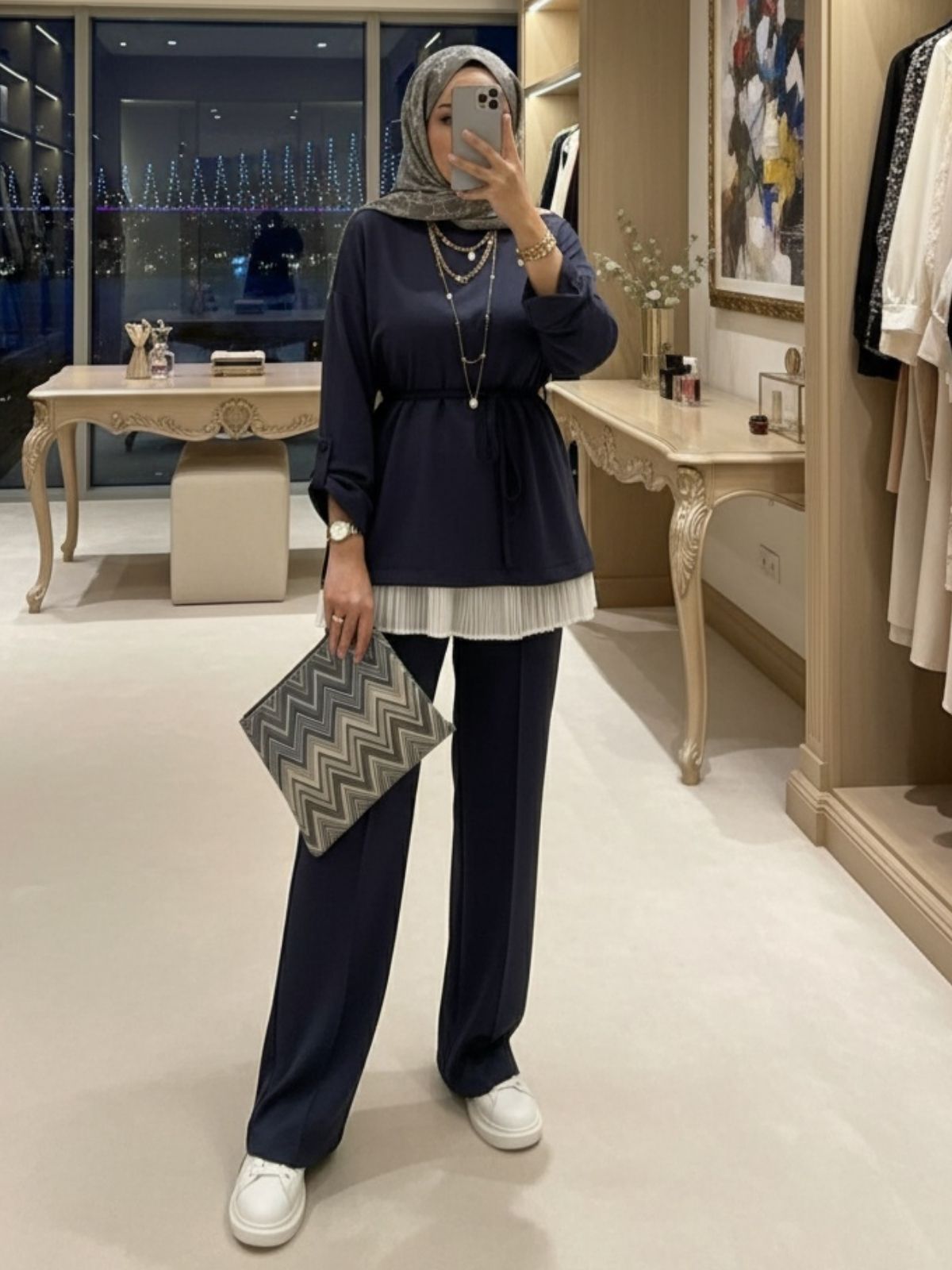 Oysho Premium Bağlamalı İkili Takım TK100240 - Antrasit