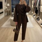 Pelerin İkili Takım TK100350  - Kahve