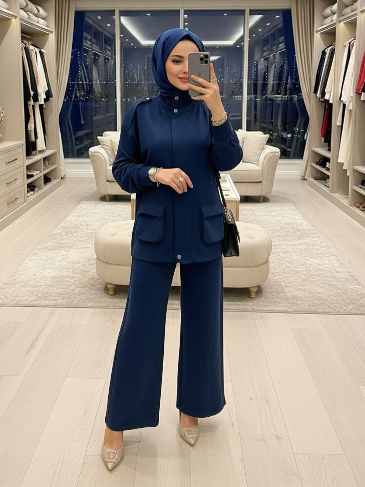 Nova Cepli Oysho İkili Takım TK100306 - Lacivert