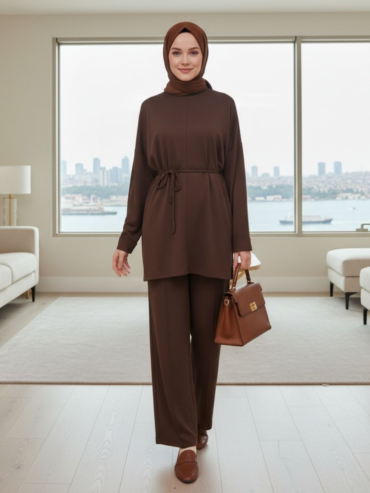 Liva Oysho İkili Takım TK100353 - Kahve