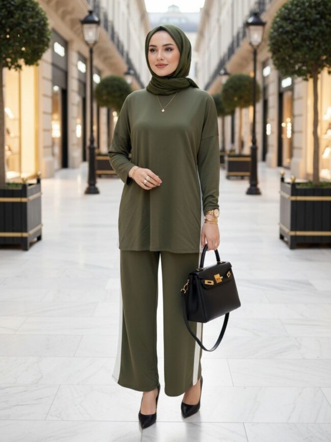 Alto Oysho İkili Takım TK100402 - Haki