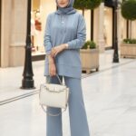 Premium Oysh Edoril İkili Takım TK100255 - Gök Mavi