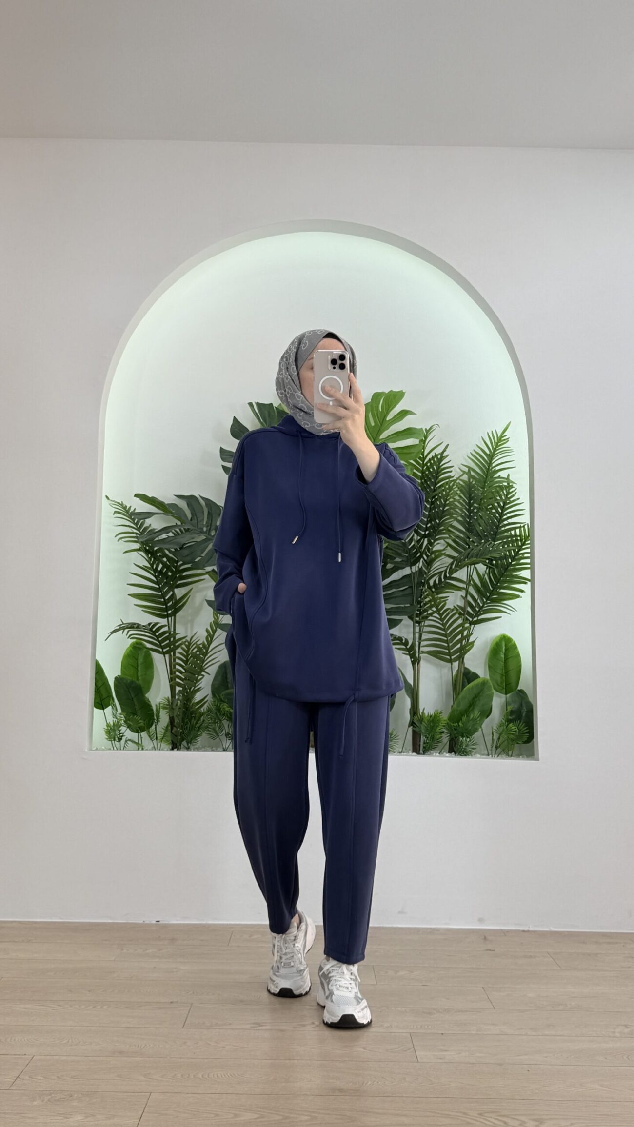 Minya Oysho İkili Takım TK100288- Lacivert - Görsel 3