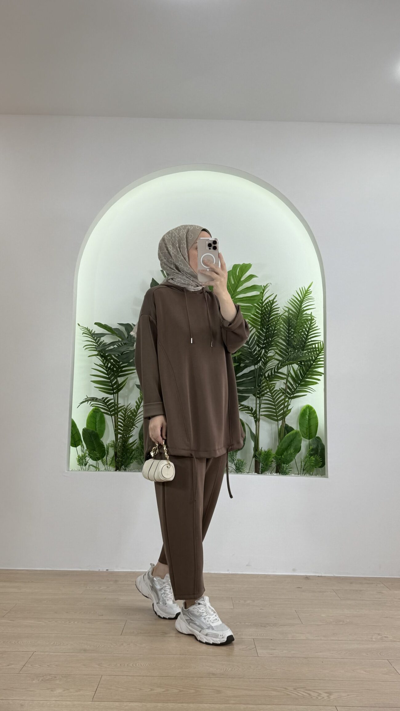 Minya Oysho İkili Takım TK100288 - Kahve