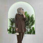 Minya Oysho İkili Takım TK100288 - Kahve