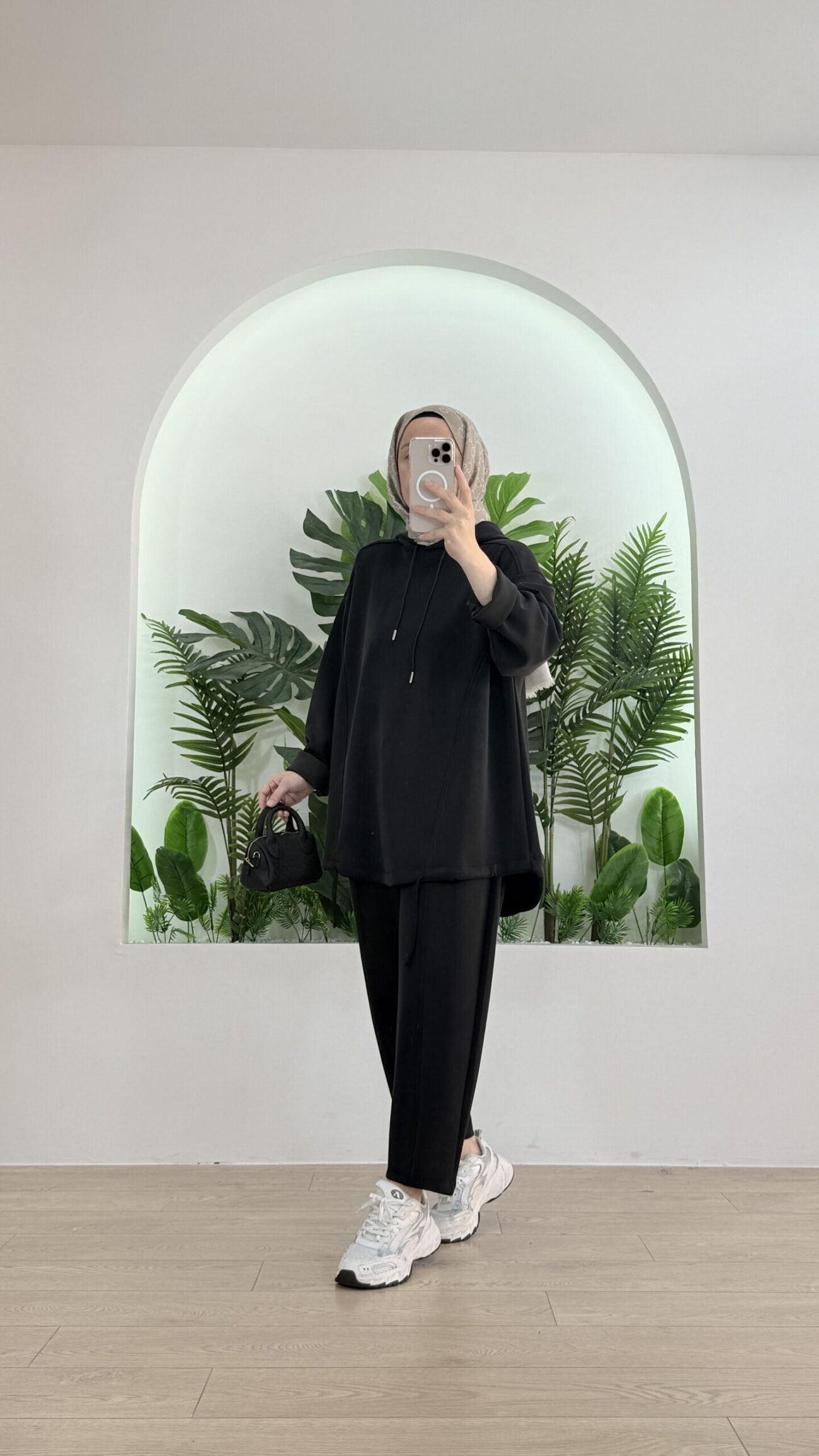 Minya Oysho İkili Takım TK100288- Siyah - Görsel 2