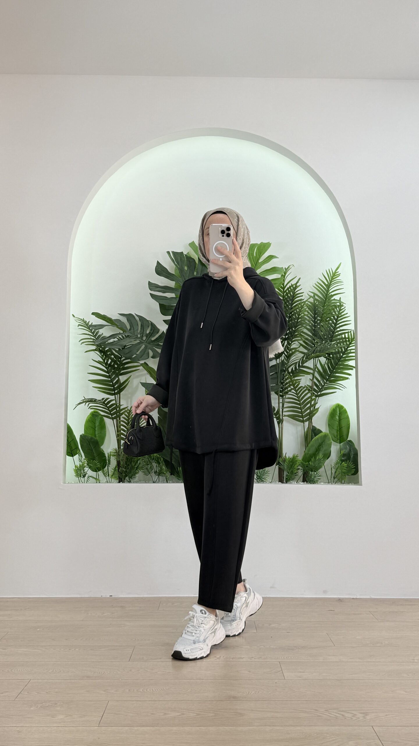 Minya Oysho İkili Takım TK100288- Siyah - Görsel 2