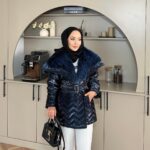 Pena Kürk Yaka Detaylı Mont DŞ100285 - Lacivert