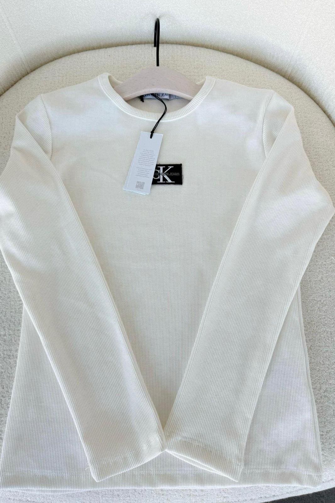 Calvin Klein Premium Uzun Kol Body BD100286 - Beyaz - Görsel 2