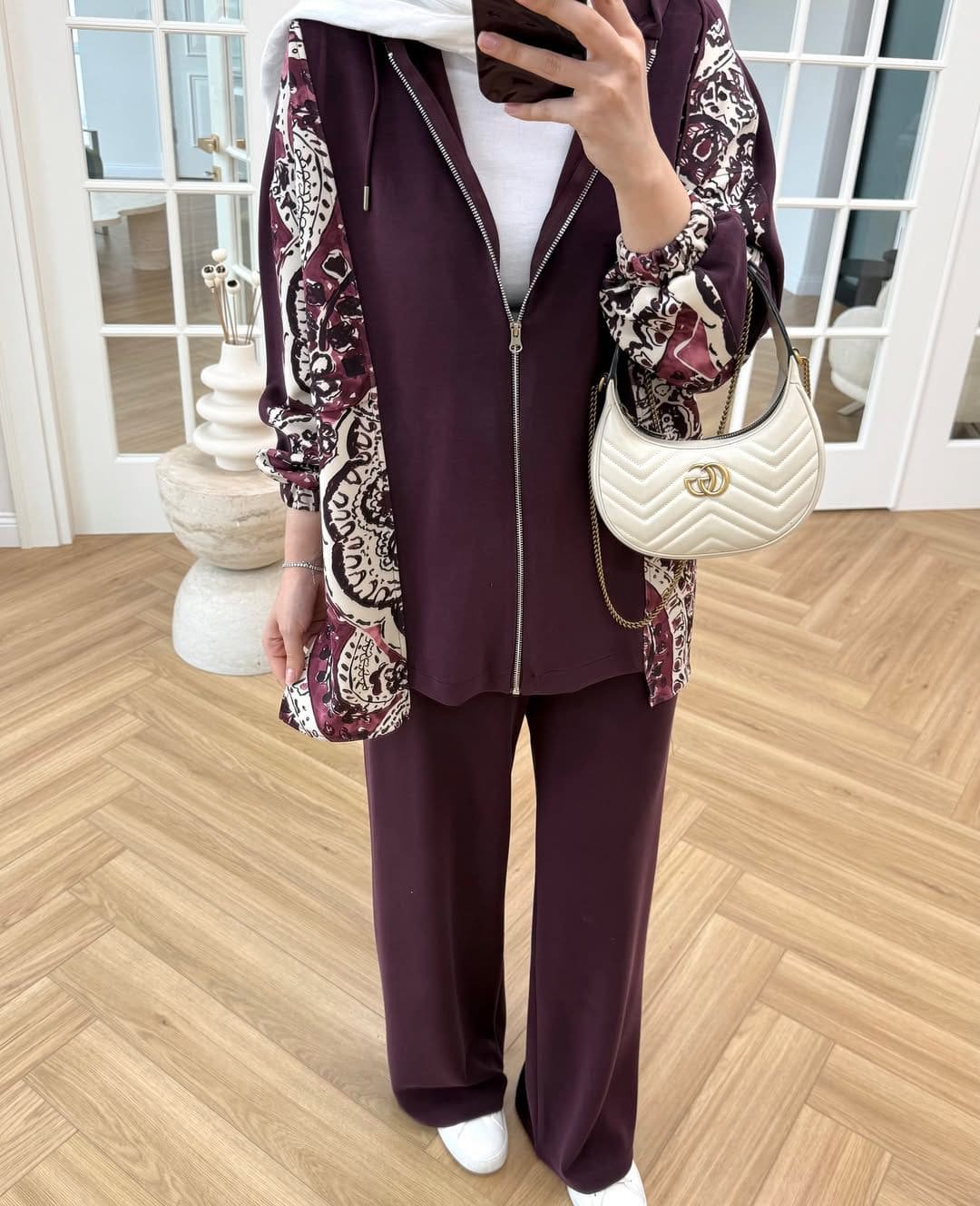 Premium Aspera Oysh İkili Takım TK100250 - Bordo - Görsel 2