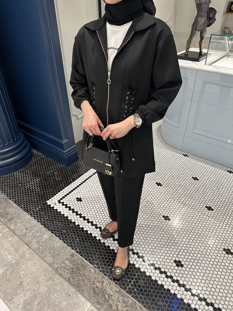 Premium Oysho Elin İkili Takım TK100254 -Siyah