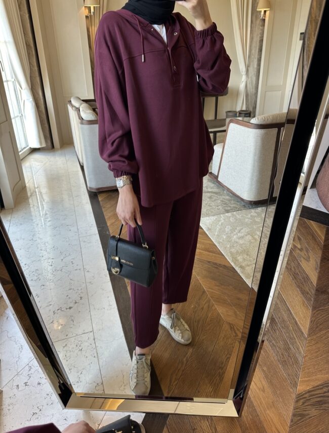 Velora Oysho İkili Takım TK100287 - Bordo