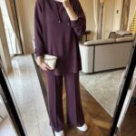 Premium Oysho Edoril İkili Takım TK100255 -Mürdüm