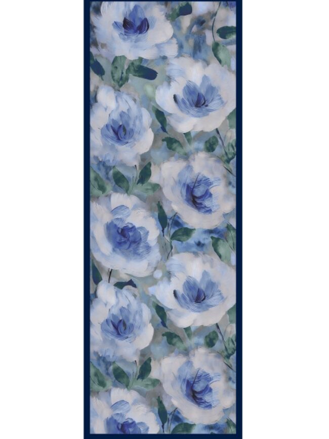 Nazende Desen Şal  469-020 - V-5 - Çini Mavi