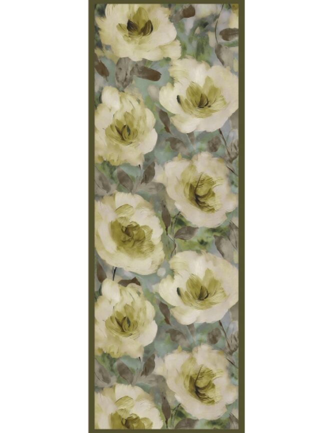 Nazende Desen Şal  469-020 - V-8 - Yağ Yeşili