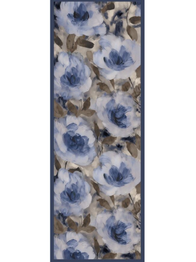 Nazende Desen Şal  469-020 - V-13 - Okyanus Mavi