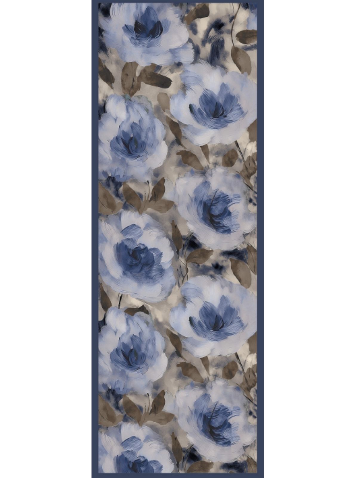 Nazende Desen Şal  469-020 - V-13 - Okyanus Mavi