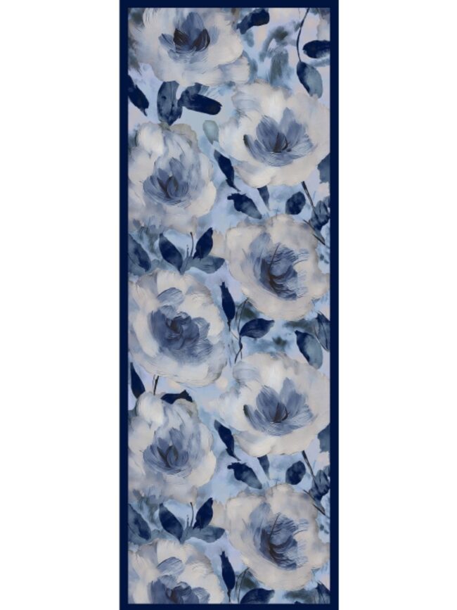 Nazende Desen Şal  469-020 - V-19 - Derin Mavi