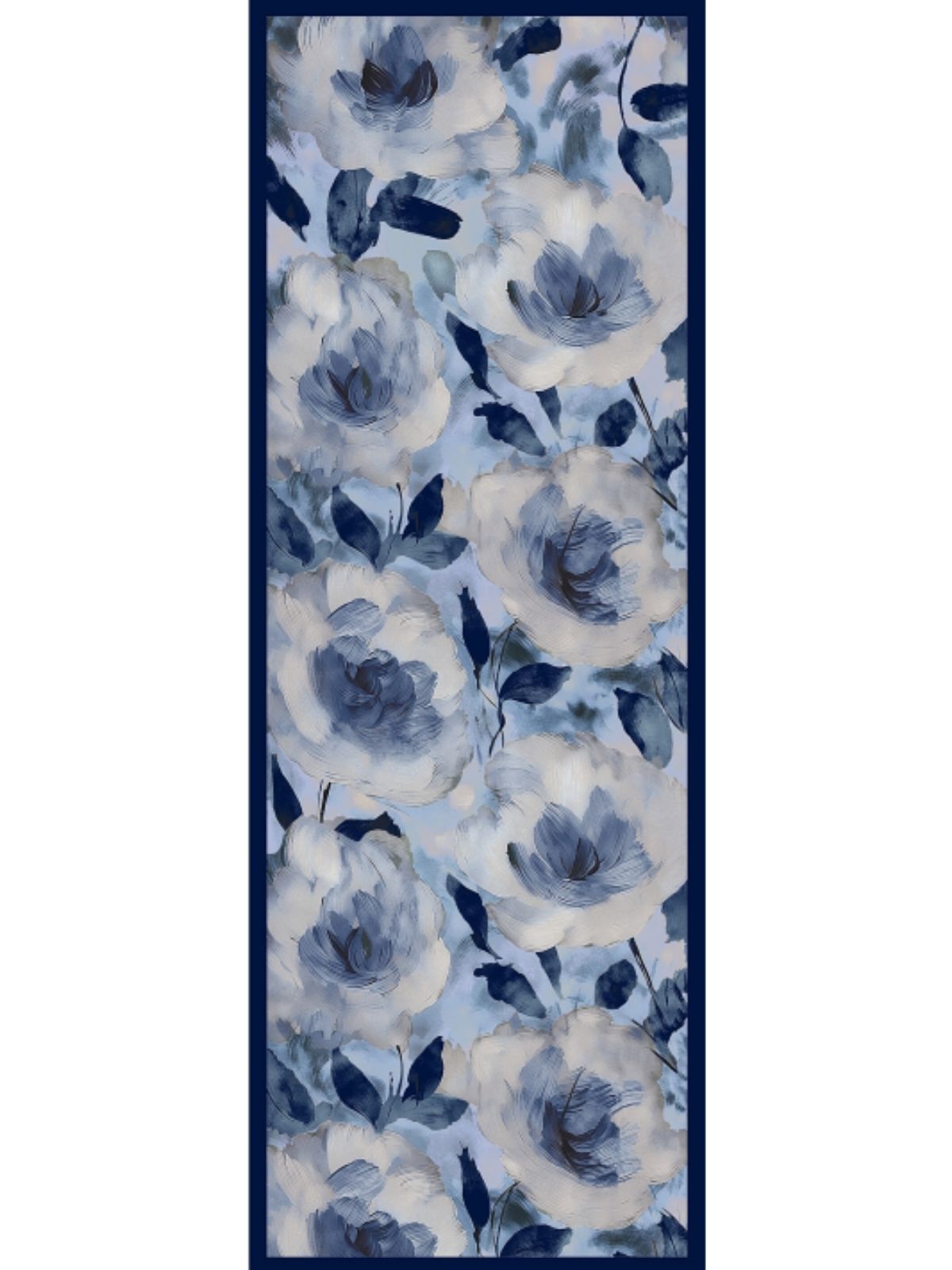 Nazende Desen Şal  469-020 - V-19 - Derin Mavi