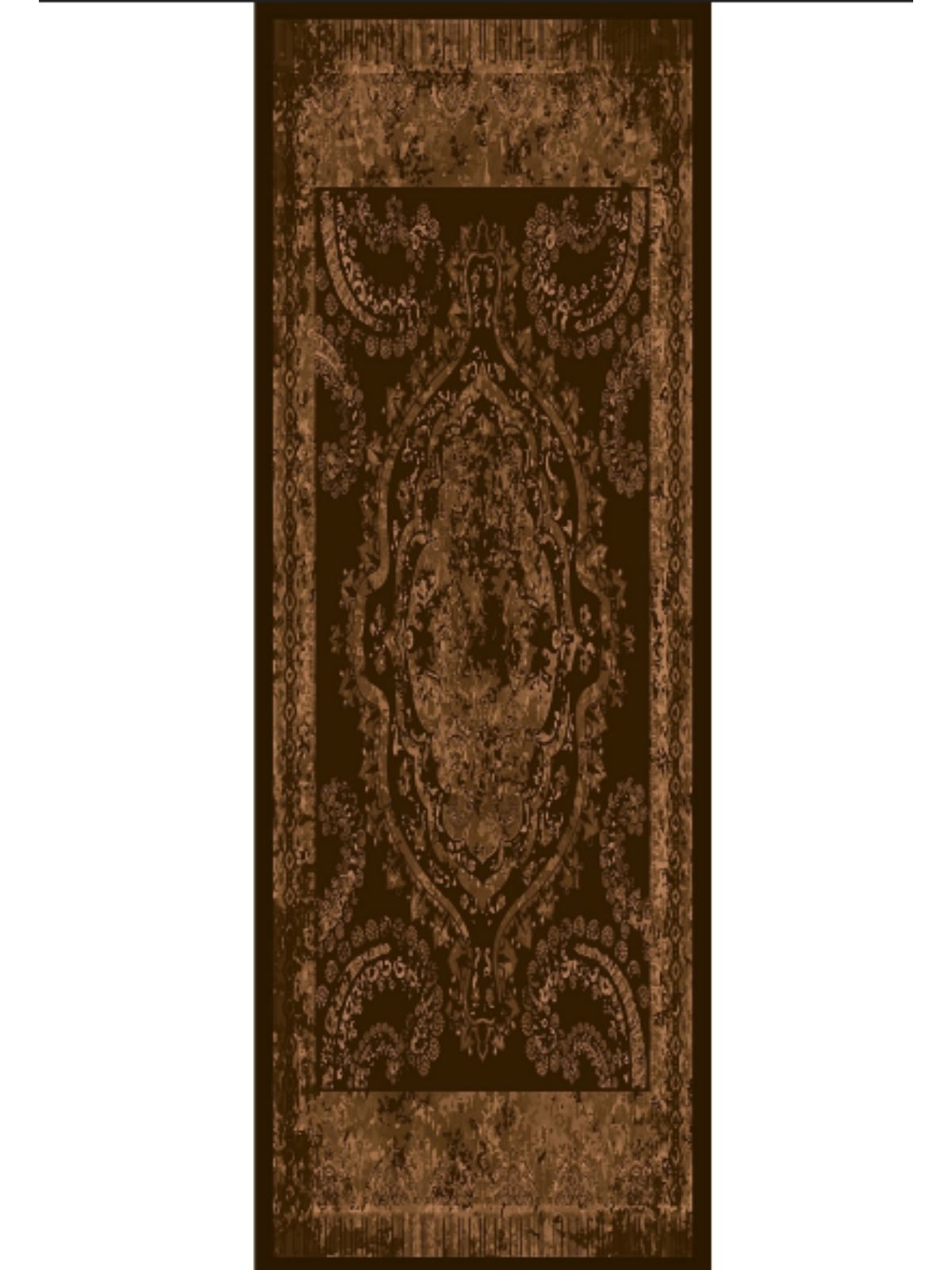 Derin Yansıma Desen Şal 469-017 - V-1 - Acı Kahve