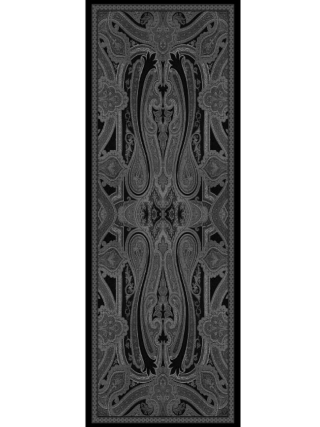 Rüya Tınısı Desen Şal 469-018 - V-1 - Siyah