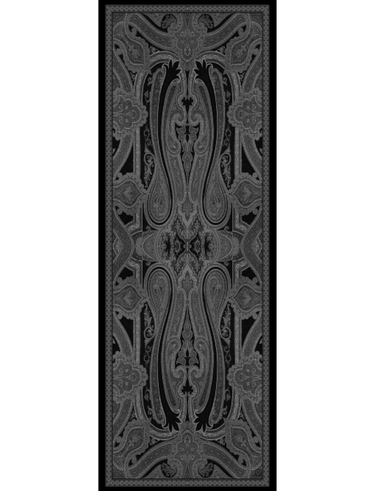 Rüya Tınısı Desen Şal 469-018 - V-1 - Siyah