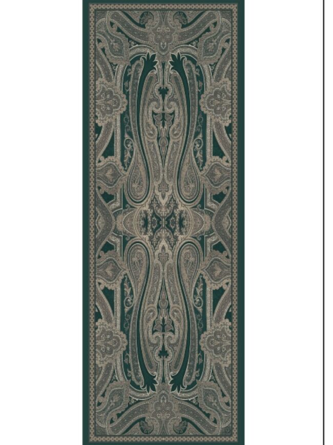 Rüya Tınısı Desen Şal 469-018 - V-4 - Koyu Zümrüt