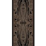 Rüya Tınısı Desen Şal  469-018 - V-6 - Bronz Siyah