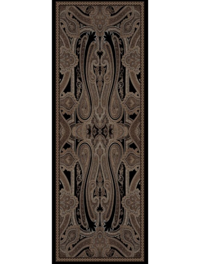 Rüya Tınısı Desen Şal 469-018 - V-6 - Bronz Siyah