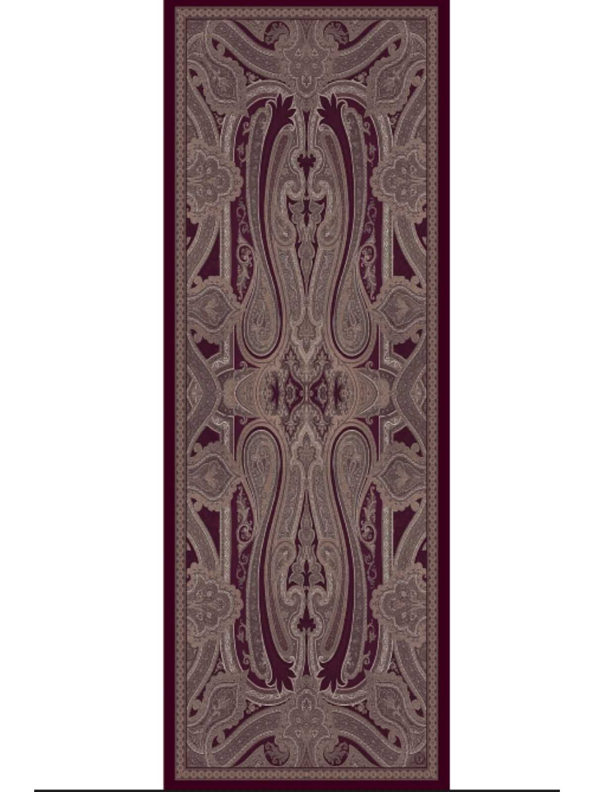 Rüya Tınısı Desen Şal  469-018 - V-9 - Vişne Çürüğü