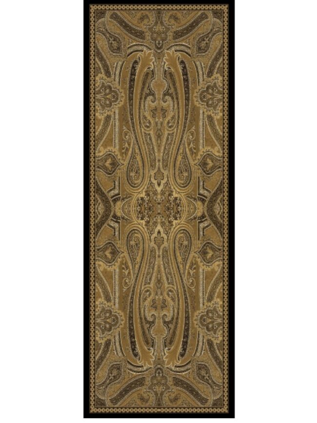 Rüya Tınısı Desen Şal 469-018 - V-11 - Gold Siyah