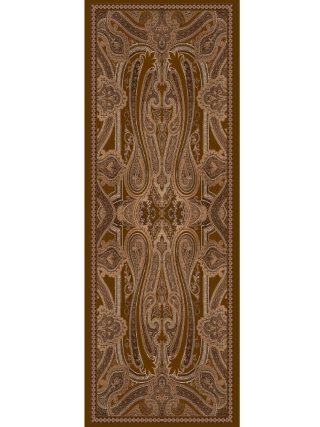 Rüya Tınısı Desen Şal 469-018 - V-12 - Koyu Taba