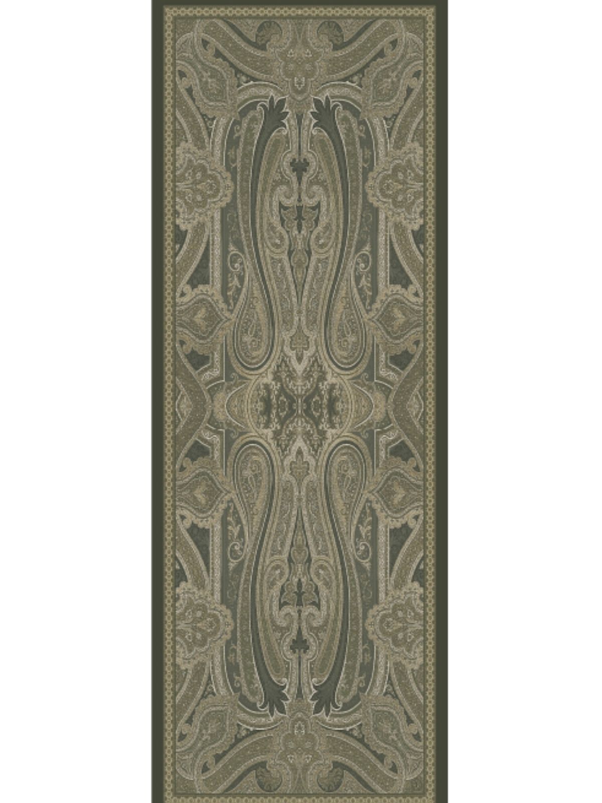 Rüya Tınısı Desen Şal  469-018 - V-21 - Zeytin Yeşili