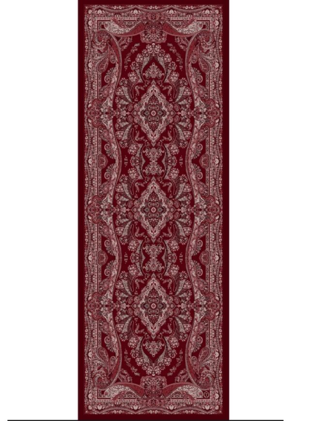 Ravza Desen Şal  469-019 - V-10-  Bordo