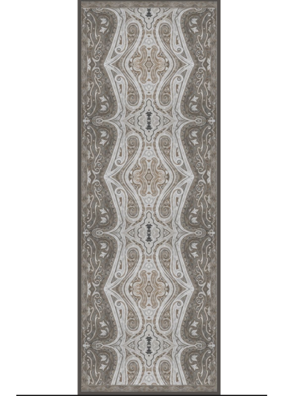 Mirşah Desen Şal  469-021 - V-2 - Küllü Gri - Görsel 4