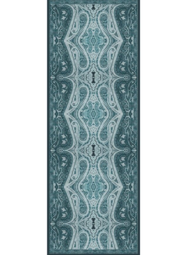 Mirşah Desen Şal 469-021 - V-8 - Deniz Mavi