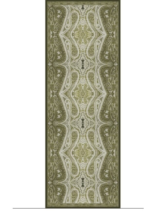 Mirşah Desen Şal 469-021 - V-9 - Yaprak Yeşili